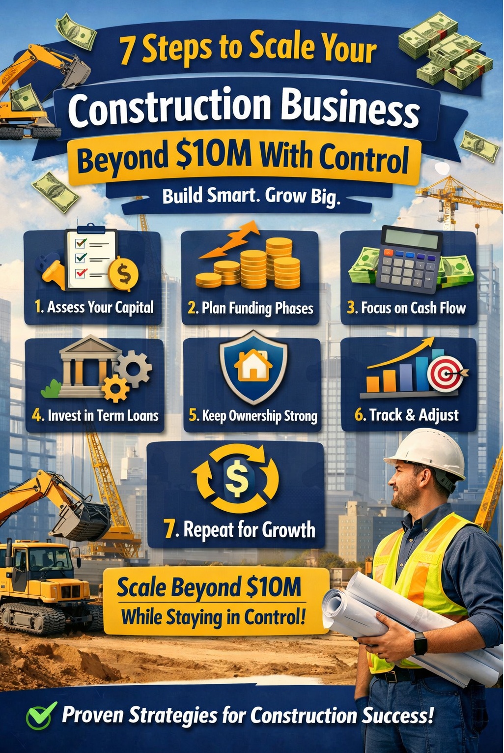 7 Steps to Scale Your Construction Business Past $10M With Control